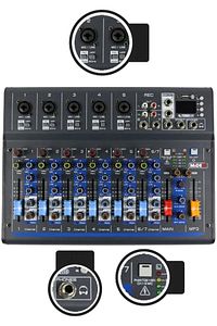 Mdx-07fxu 7 Kanal Ses Mikseri Deck Mikser (kayıt bluetooth Usb Efekt) ürün fotoğrafı