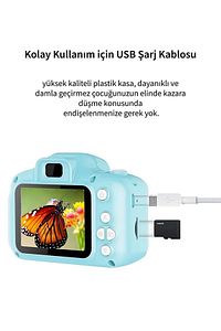 Dijital Fotoğraf Makinesi Çocuk Mini 1080p Hd Kamera Selfie ürün fotoğrafı