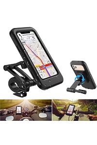 Mıknatıslı Motorsiklet Bisiklet Telefon Su Geçirmez Tutucu Kılıf Motor Tutacağı 360 Dönebilen ürün fotoğrafı