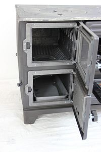 Efor Isı Füme Renk Yaylı Kapaklı Döküm Kuzine Soba ürün fotoğrafı
