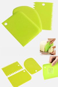 3lü Set Hamur Kesme Ve Kazıma Aparatı Hamur Pasta Börek Kek Çörek Şekillendirici Kesici Kazıyıcı Q06 ürün fotoğrafı
