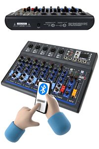 Mdx-07fxu 7 Kanal Ses Mikseri Deck Mikser (kayıt bluetooth Usb Efekt) ürün fotoğrafı