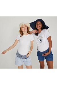 Hamile Şort Organik Denim Mavi 1033 ürün fotoğrafı
