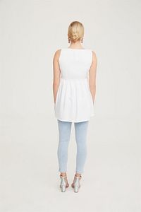 Hamile Beyaz Bluz Tunik 1075 ürün fotoğrafı
