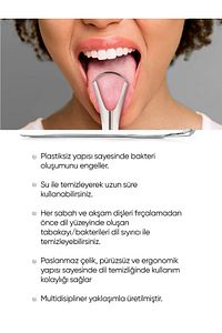Paslanmaz Çelik Dil Temizleyici / Dil Sıyırıcı ürün fotoğrafı