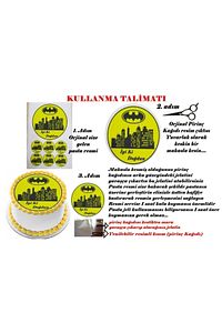 Yenilebilir Pasta Resmi Frozen Pirinç Kağıdından 6-8-10 Kişilik Pastaya Uygun 16 Cm ürün fotoğrafı