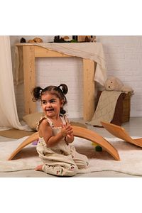 Denge Tahtası, Pürüzsüz Yüzey Montessori Board, Çocuklar Ve Yetişkinler Için, Kavisli Tahta ürün fotoğrafı
