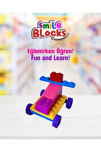 Smile Blocks 540 Parça Plastik Kutulu Mikro Blok Lego ürün fotoğrafı