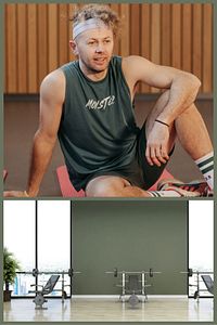 Erkek Spor Saç Bandı Sporcu Kafa Bandı Headband Tenis Gym Ter Bantı Spor Fitness Saç Bantları Gri ürün fotoğrafı