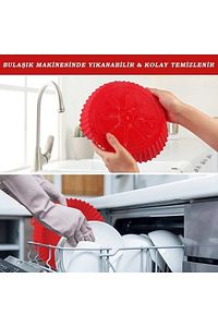 Airfryer Silikon Pişirme Kalıbı Hava Fritözü Kalıbı Airfryer Aksesuar Tüm Fritözlere Uyumlu ürün fotoğrafı