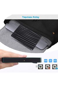Dvd Rw Usb 3.0 Type-c Slim Harici Cd Dvd Yazıcı Okuyucu Macbook Imac Windows11 ürün fotoğrafı