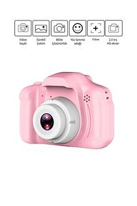 Dijital Fotoğraf Makinesi Çocuk Mini 1080p Hd Kamera Selfie ürün fotoğrafı