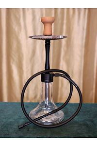 Orta Boy Nargile 43 cm Siyah Full Set Nargile Takımı ürün fotoğrafı