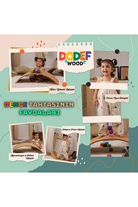 Denge Tahtası, Pürüzsüz Yüzey Montessori Board, Çocuklar Ve Yetişkinler Için, Kavisli Tahta ürün fotoğrafı