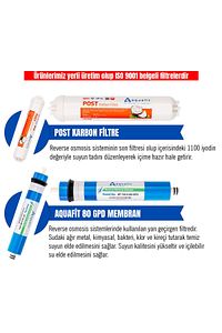 Ihlas Cebılon Unıque (dijital) Su Arıtma Cihazı Uyumlu 5'li Filtre Seti ürün fotoğrafı