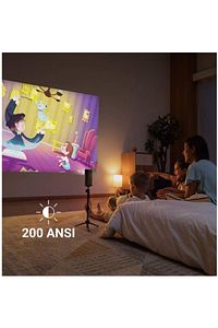 30000 Saat Nebula Apollo Akıllı Taşınabilir 200 ANSI Wi-Fi DLP Projeksiyon Cihazı Siyah 1000:1 LED ürün fotoğrafı