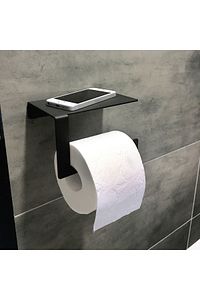 Güçlü Vhb Bant Yapışkanlı Metal Mat Siyah Telefon Raflı Tuvalet Kağıtlık ürün fotoğrafı