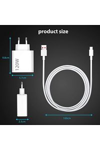 120 Watt Hızlı Çift Turbo Şarj Seti (Type-A) Android Uyumlu İthalatcı Garantili ürün fotoğrafı