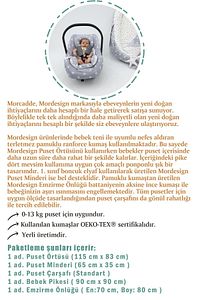 Ortopedik Bebek Puset Minderi, Örtü, Çarşaf, Bebek Pikesi, Emzirme Önlüğü, 5'li Set, Animal Serisi ürün fotoğrafı