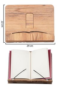 Kitap Okuma Standı Ahşap Sayfa Tutucu Aparatlı Katlanabilen Portatif Tablet Telefon Standı ürün fotoğrafı