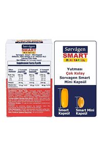 Smart Mini Kapsül Sitikolin, Dha Omega 3 Ve B12 - 60 Kapsül ürün fotoğrafı