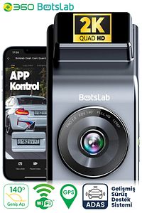 360 G300h Pro 2k Qhd Adas Wifi Gps 140° Geniş Açı Gece Görüşlü Akıllı Araç Içi Kamera ürün fotoğrafı