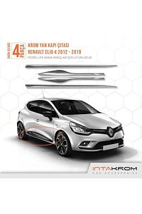 Renault Clio 4 Krom Yan Kapı Çıtası 4 Parça 2012-2019 - Hb-sw ürün fotoğrafı