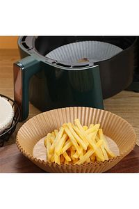 Airfryer Pişirme Kağıdı 100 Adet Yuvarlak Yağsız Fritöz Philips Xiaomi Yağl Kağıt Airfreyer Airfry ürün fotoğrafı
