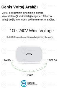 iPhone Tüm Serilere Uyumlu 20w Hızlı Şarj Seti Adaptör ve Type C Kablosu 7 8 X 11 12 13 14 Plus Pro ürün fotoğrafı