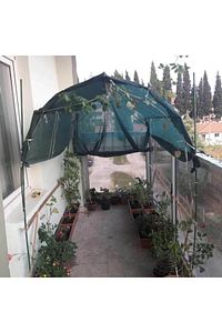 Yüzde 75'lik Yeşil Gölgelik File - 1*1 Metre - Branda - Çit Filesi ürün fotoğrafı