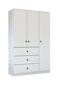 Gm 308 Ece Lüx 3 Kapı 3 Çekmeceli Düğme Kulplu Gardırop ürün fotoğrafı