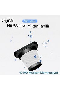 Araç Oto Süpürgesi 120watt Mini Elde Taşınabilir Islak Kuru 12v Oto Süpürge ürün fotoğrafı