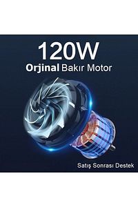 Araç Oto Süpürgesi 120watt Mini Elde Taşınabilir Islak Kuru 12v Oto Süpürge ürün fotoğrafı