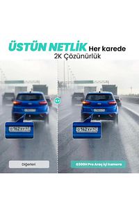 360 G300h Pro 2k Qhd Adas Wifi Gps 140° Geniş Açı Gece Görüşlü Akıllı Araç Içi Kamera ürün fotoğrafı