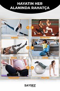 Bambu Kadın Kaydırmaz Taban Silikon Baskı Pilates Yoga Fitness Bale Dans Aktivite Tenis Çorabı 3'lü ürün fotoğrafı