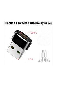 Iphone 11 Yeni Nesil Başlık Aparatı (type-c To Usb Dönüştürücü Otg Çevirici) ürün fotoğrafı