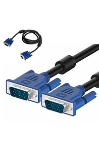 Hadron Hd4034 Vga Kablosu Ekran Lcd Monitör Projeksiyon Bağlantı Kablosu - Çift Filtreli - 1.5 Metre ürün fotoğrafı