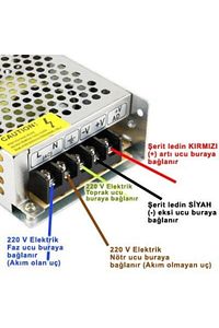 Ct-2578 30 Amper 360 Watt Slim Şerit Led Trafosu Adaptörü ürün fotoğrafı