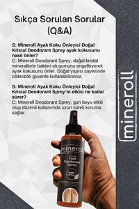 Ayak Koku Önleyici Doğal Kristal Deodorant Sprey, Ayak Spreyi 150ml ürün fotoğrafı