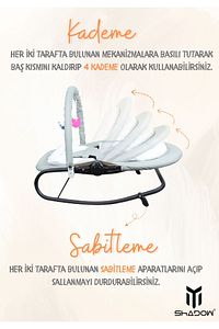 Soft Anakucağı - Hazır Kurulu Gelir - Sallanır - 4 Kademe - Sabitlenebilir Anadizi ürün fotoğrafı