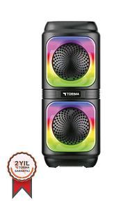 D19 Siyah Wireless TWS RGB Renkli Bluetooth Hoparlör ürün fotoğrafı