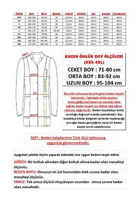 Gömlek Yaka Orta Boy Beyaz Önlük Kadın Doktor Öğretmen Hemşire Laboratuvar Önlüğü ürün fotoğrafı