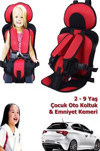 Bebek - Çoçuk Oto Koltuğu 2-9 Yaş Çoçuk Oto Koltuğu Emniyet Kemeri ürün fotoğrafı
