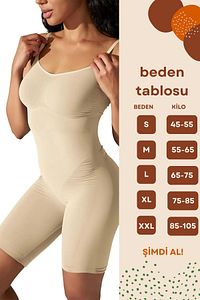 Slim Waist Woman Göğüs Göbek Bacak Ve Basen Tüm Vücut Boydan Toparlayıcı Ayar Askılı Tam Boy Korse ürün fotoğrafı