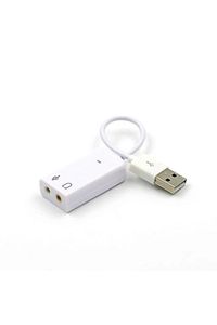 USB Ses Kartı Dönüştürücü 7.1 Kanal-USB to 3.5mm Harici Ses Kartı ürün fotoğrafı