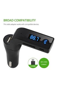 2020 Yeni Model Bluetooth 4.1 Araç Kiti Car G7 Fm Transmitter Çakmaklık Girişli Mp3 Çalar Usb Aux Bt ürün fotoğrafı