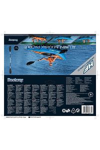 Hydro-force Alumınum Kayak Paddle 230 cm Kano Küreği ürün fotoğrafı
