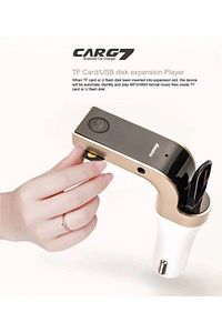 2020 Yeni Model Bluetooth 4.1 Araç Kiti Car G7 Fm Transmitter Çakmaklık Girişli Mp3 Çalar Usb Aux Bt ürün fotoğrafı