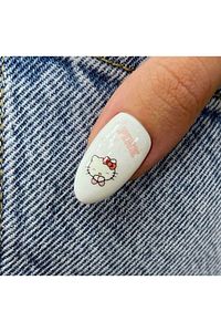 Hello Kitty Desenli Tırnak Dövmesi Tırnak Tattoo Nail Art Tırnak Sticker ürün fotoğrafı
