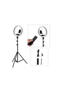Ring Fill Light Led 10 Inç 2.1 M Beyaz Sarı Işık Halka Tripod ürün fotoğrafı